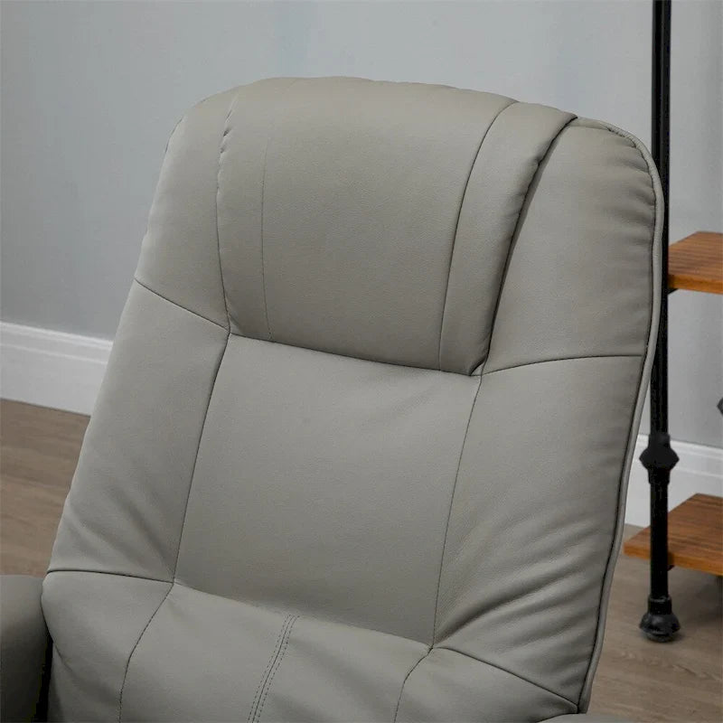 Swivel Recliner Chair with Adjustable Backrest and Footrest 19