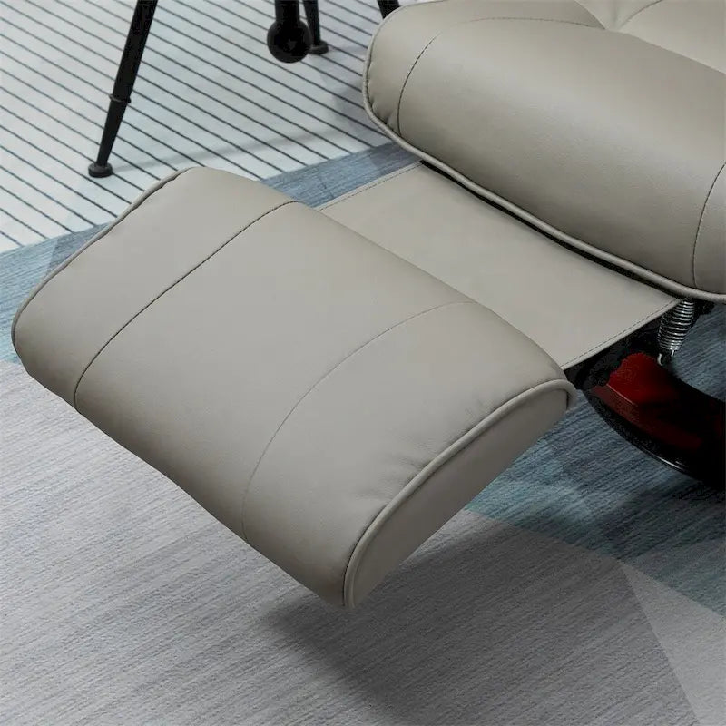 Swivel Recliner Chair with Adjustable Backrest and Footrest 20