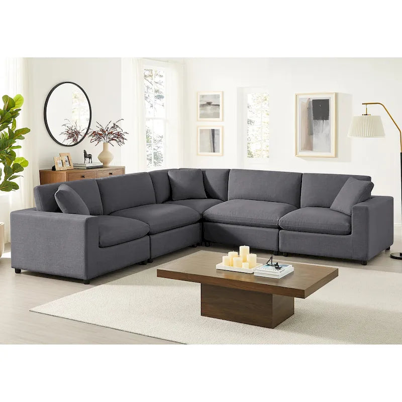 Cambrai 5-Piece Modular Sectional Sofa by Greyson Living 2