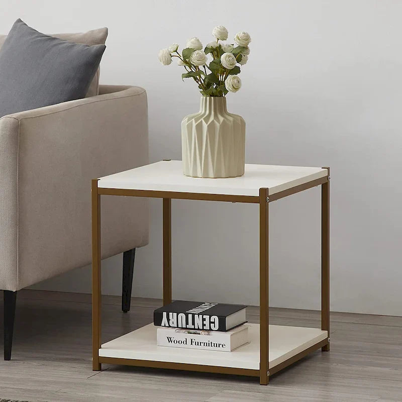 Caffoz Tall Side Table with Storage Shelf 5