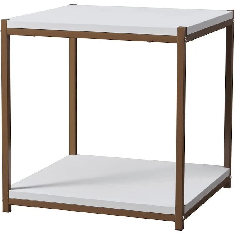 Caffoz Tall Side Table with Storage Shelf 10