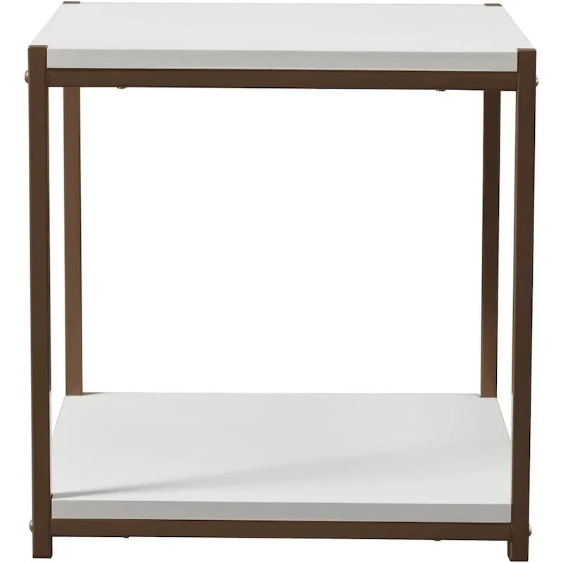 Caffoz Tall Side Table with Storage Shelf 11