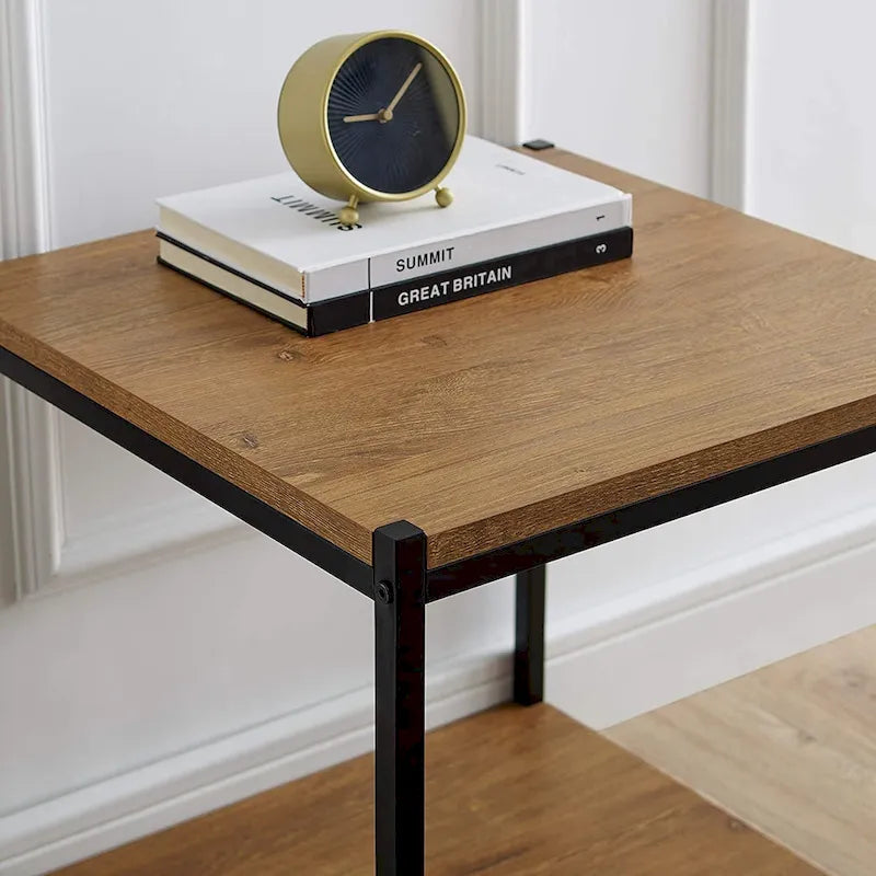 Caffoz Tall Side Table with Storage Shelf 12