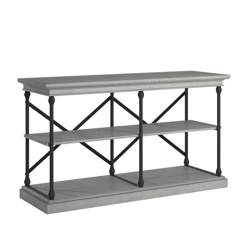 iNSPIRE Q Artisan Barnstone Iron and Wood Entryway Console Table 27