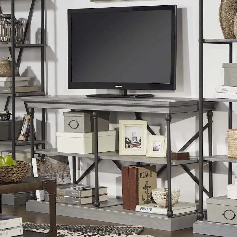 iNSPIRE Q Artisan Barnstone Iron and Wood Entryway Console Table 4