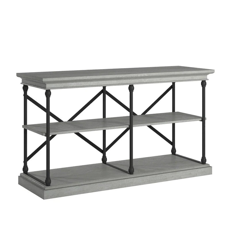 iNSPIRE Q Artisan Barnstone Iron and Wood Entryway Console Table 7