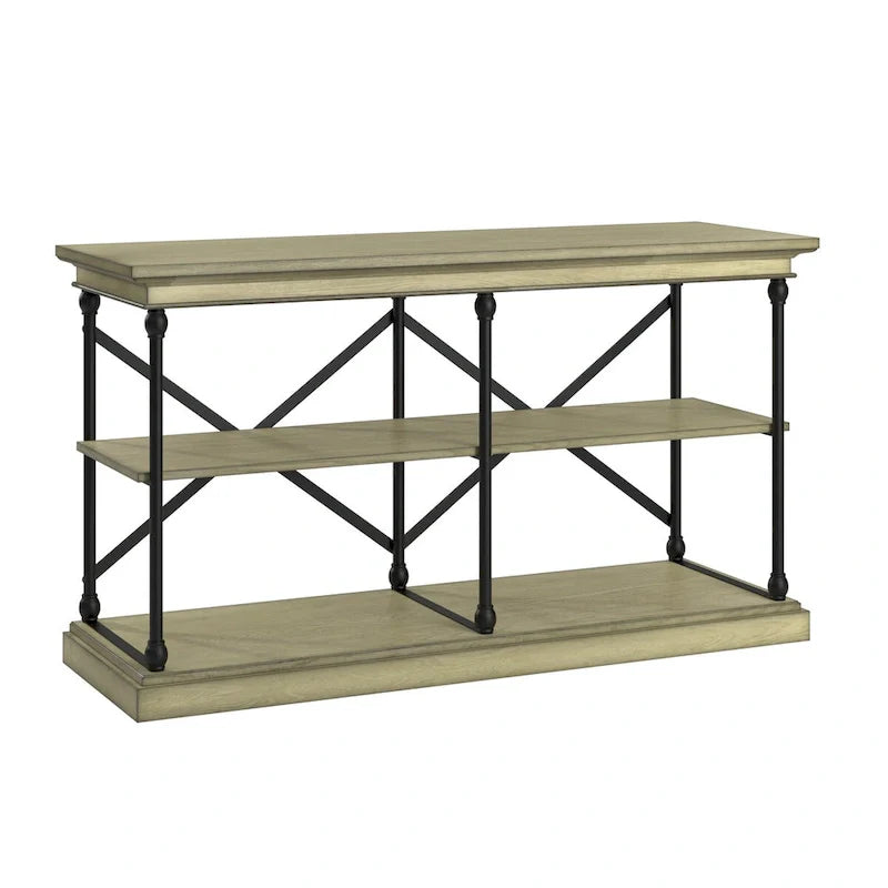 iNSPIRE Q Artisan Barnstone Iron and Wood Entryway Console Table 12