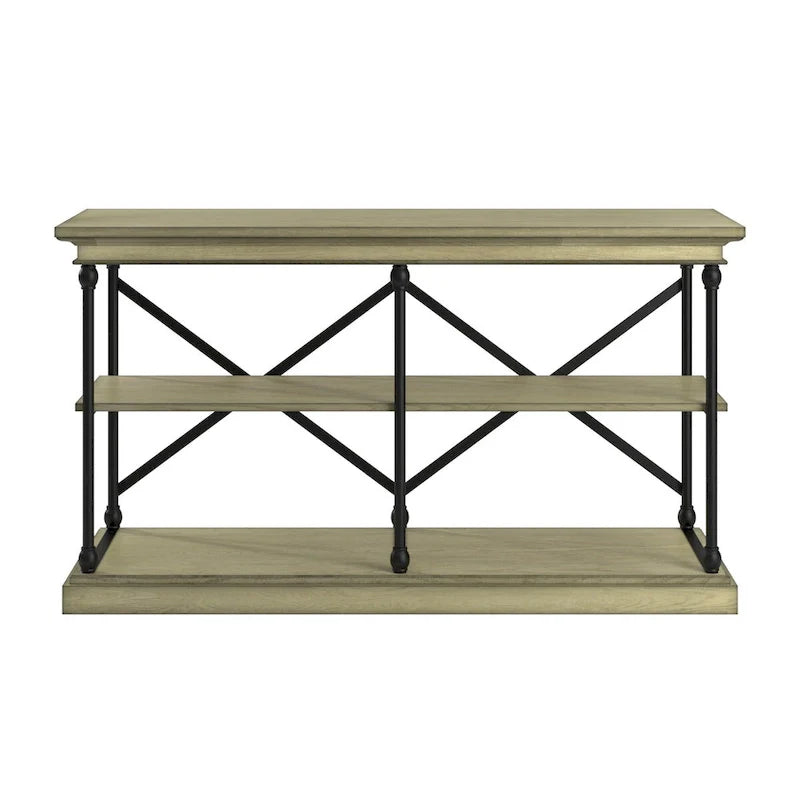iNSPIRE Q Artisan Barnstone Iron and Wood Entryway Console Table 13