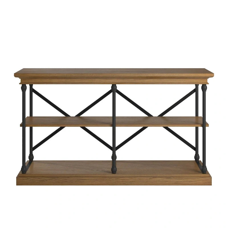 iNSPIRE Q Artisan Barnstone Iron and Wood Entryway Console Table 17
