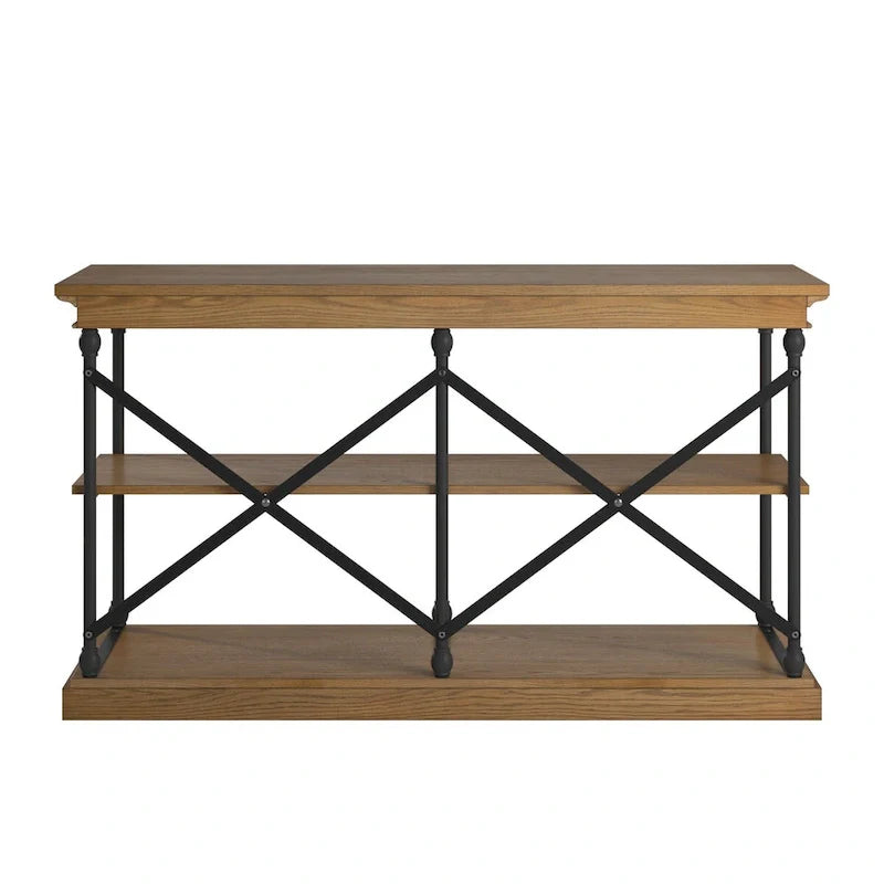 iNSPIRE Q Artisan Barnstone Iron and Wood Entryway Console Table 18