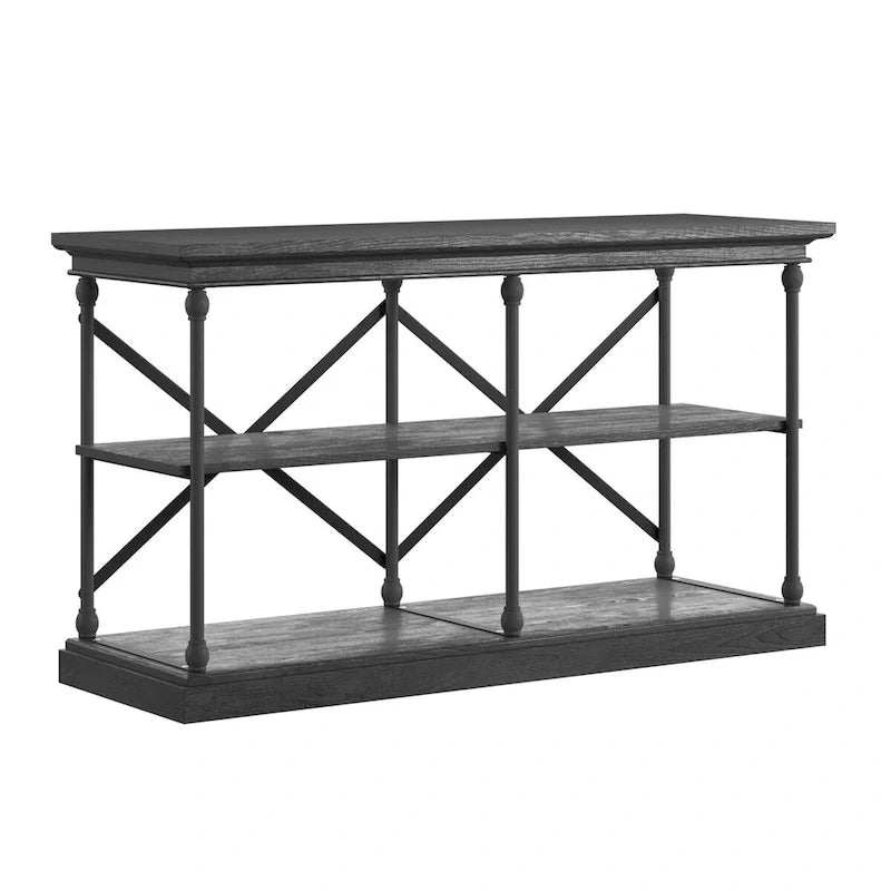 iNSPIRE Q Artisan Barnstone Iron and Wood Entryway Console Table 21
