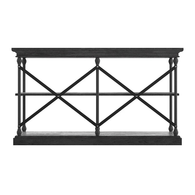 iNSPIRE Q Artisan Barnstone Iron and Wood Entryway Console Table 22