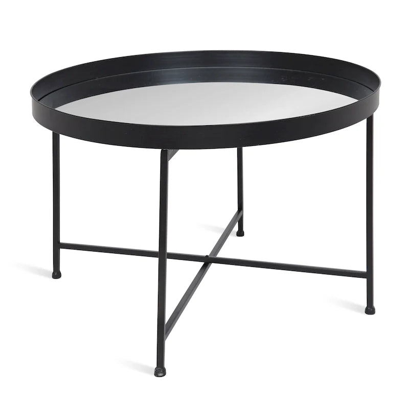Kate and Laurel Celia 28.25-Inch Round Metal Coffee Table 37