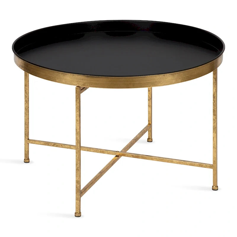 Kate and Laurel Celia 28.25-Inch Round Metal Coffee Table 43