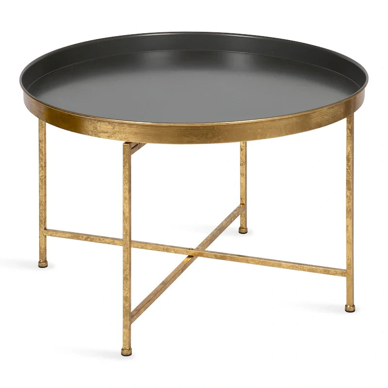 Kate and Laurel Celia 28.25-Inch Round Metal Coffee Table 44