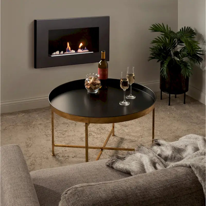 Kate and Laurel Celia 28.25-Inch Round Metal Coffee Table 15