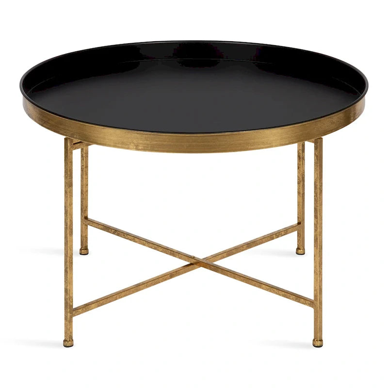 Kate and Laurel Celia 28.25-Inch Round Metal Coffee Table 19