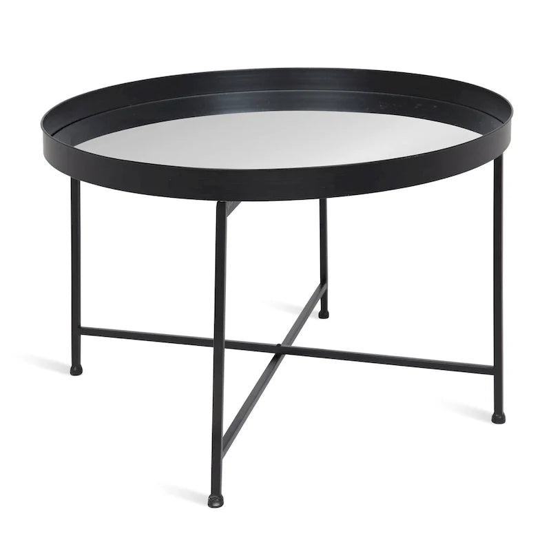 Kate and Laurel Celia 28.25-Inch Round Metal Coffee Table 23