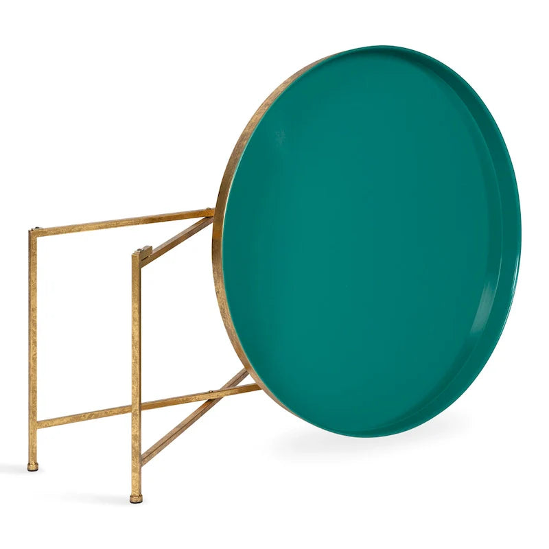 Kate and Laurel Celia 28.25-Inch Round Metal Coffee Table 30