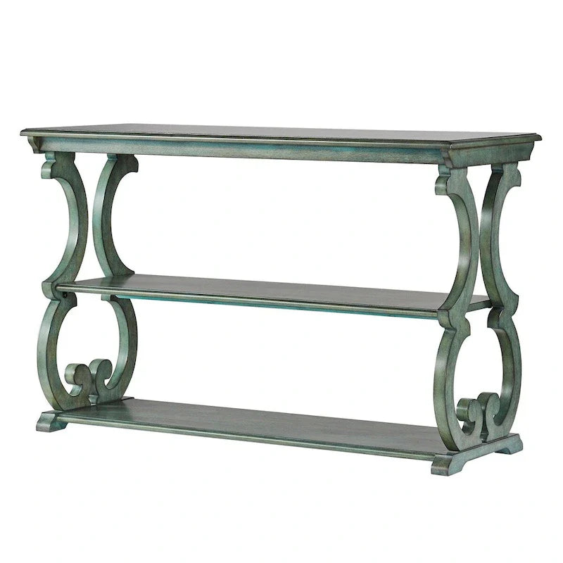 Lorraine Wooden Scroll TV Stand and Sofa Table by iNSPIRE Q Classic 21