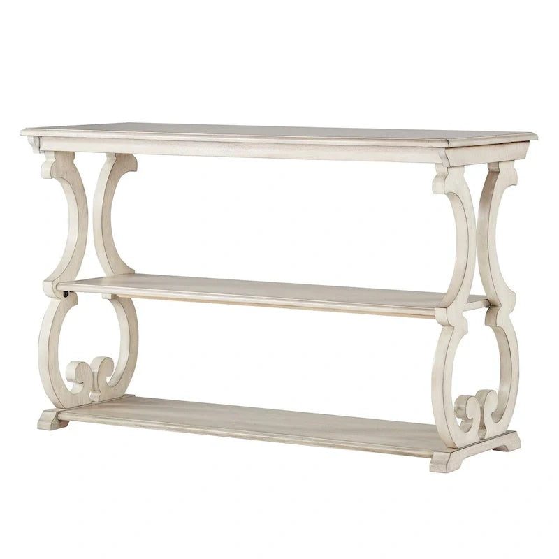 Lorraine Wooden Scroll TV Stand and Sofa Table by iNSPIRE Q Classic 24