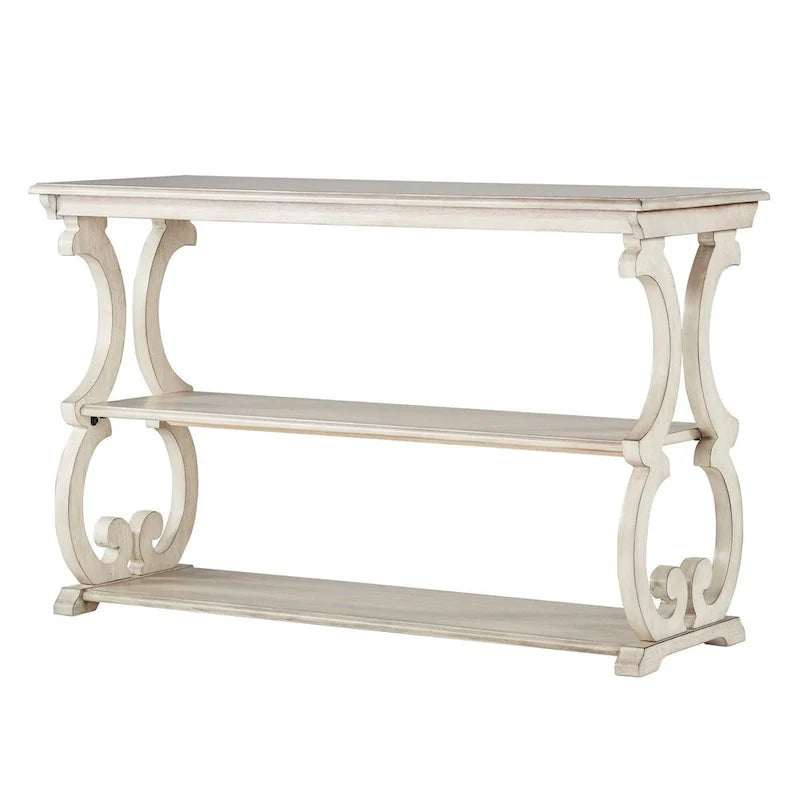 Lorraine Wooden Scroll TV Stand and Sofa Table by iNSPIRE Q Classic 7