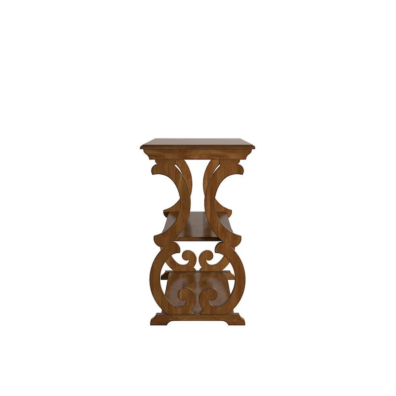 Lorraine Wooden Scroll TV Stand and Sofa Table by iNSPIRE Q Classic 12