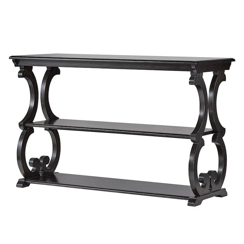 Lorraine Wooden Scroll TV Stand and Sofa Table by iNSPIRE Q Classic 13