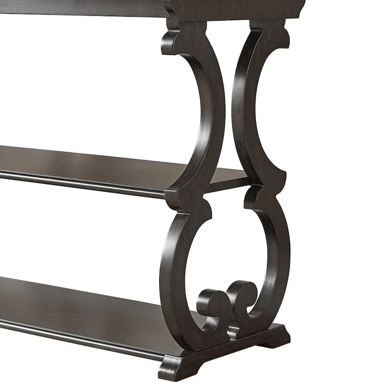 Lorraine Wooden Scroll TV Stand and Sofa Table by iNSPIRE Q Classic 14