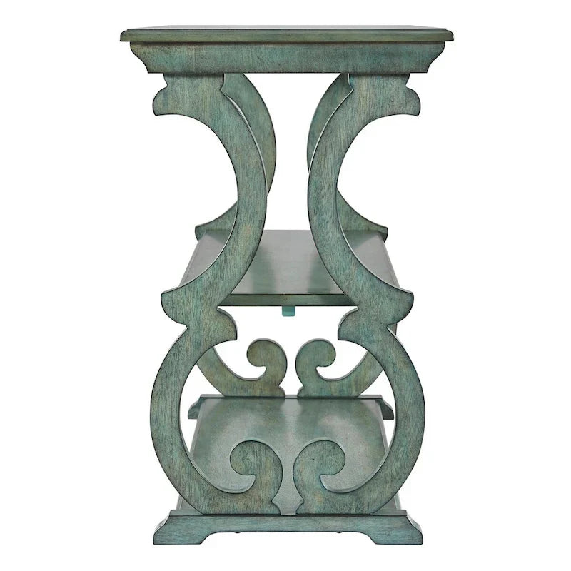 Lorraine Wooden Scroll TV Stand and Sofa Table by iNSPIRE Q Classic 16