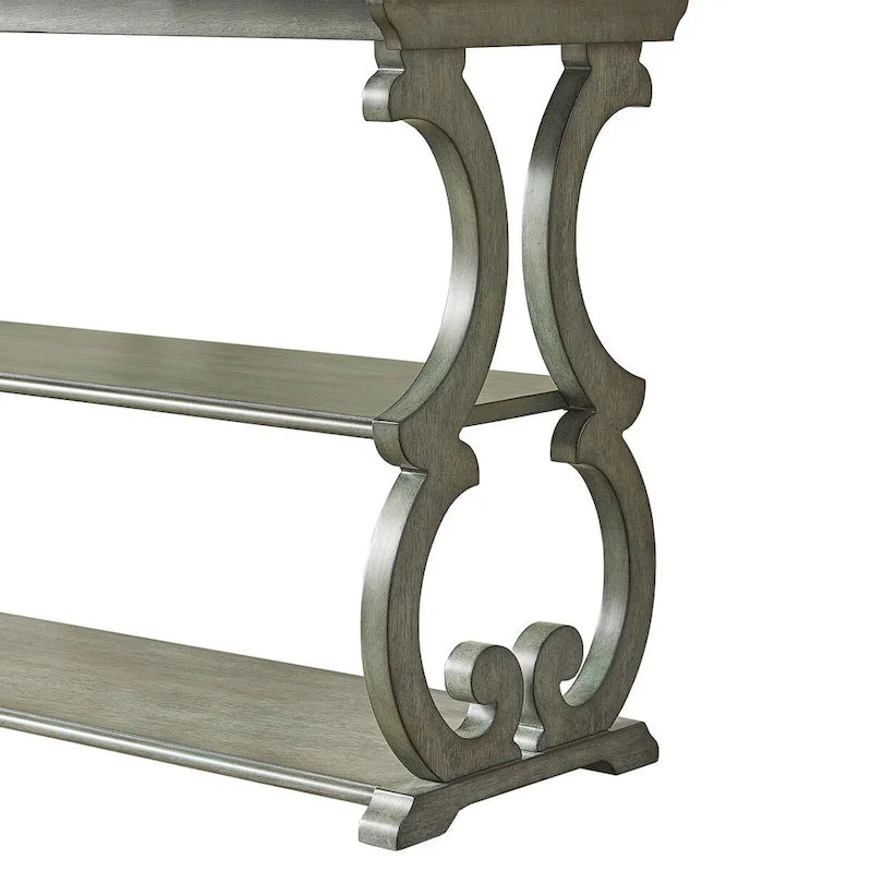 Lorraine Wooden Scroll TV Stand and Sofa Table by iNSPIRE Q Classic 17