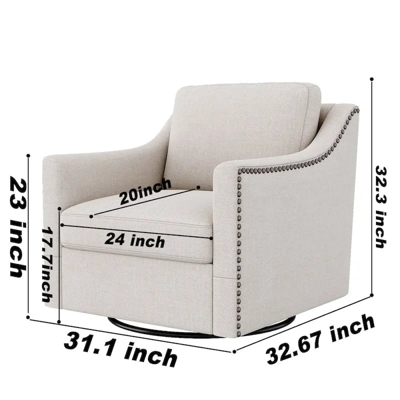 360-Degree Rotating Armchair 9