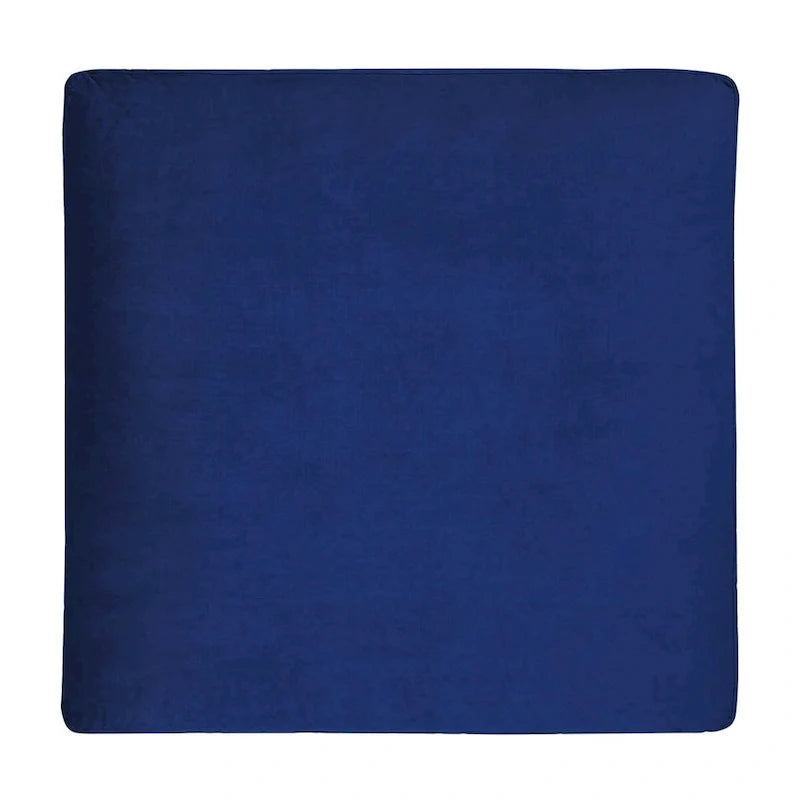 Commix Overstuffed Velvet Ottoman with Down Fill for Enhanced Comfort 15