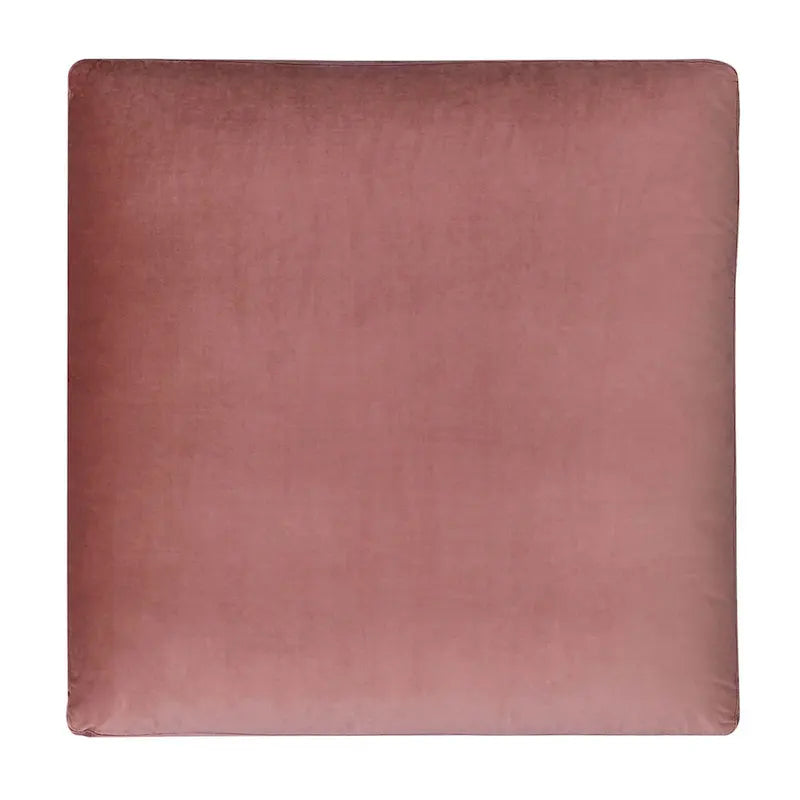 Commix Overstuffed Velvet Ottoman with Down Fill for Enhanced Comfort 27