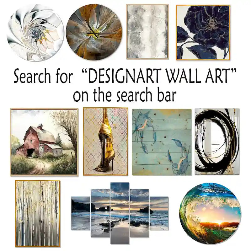 Designart Marble Serenity Gray Watercolor Waves Upholstered Accent Chair with Abstract Shapes 7
