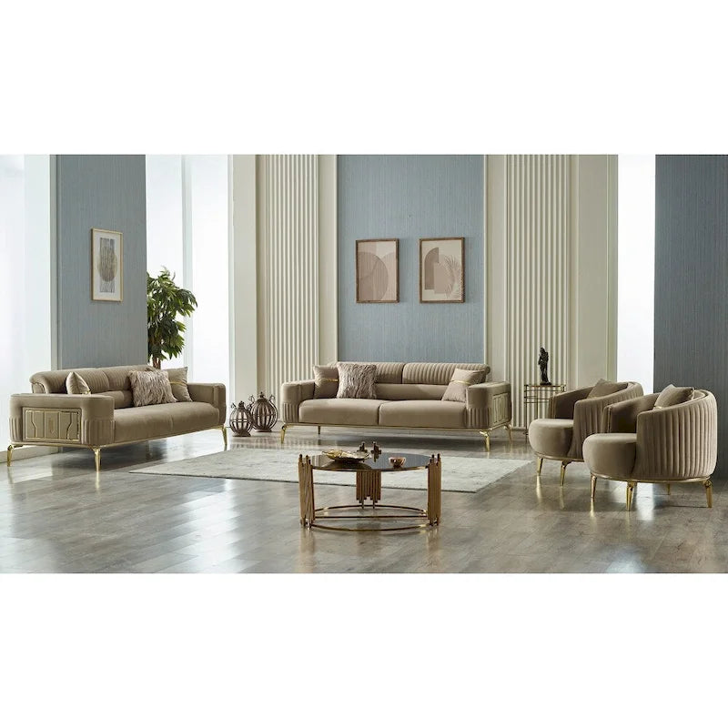Arianna 4-Piece Living Room Set: Two Sofas and Two Chairs 1