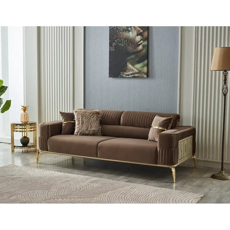 Arianna 4-Piece Living Room Set: Two Sofas and Two Chairs 9
