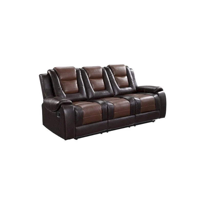 Grete Brown Luxury Faux Leather Living Room Collection 4