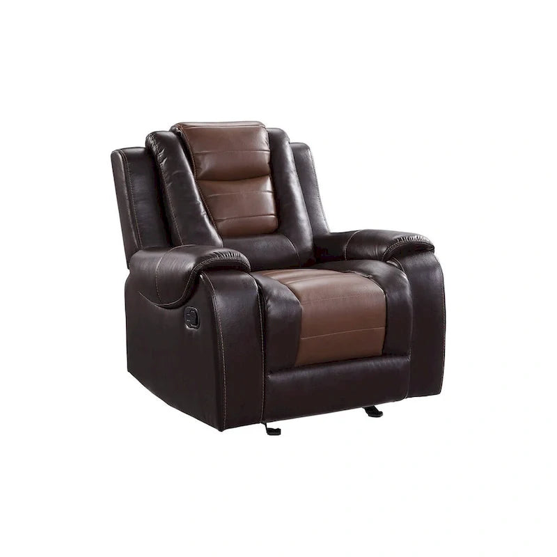 Grete Brown Luxury Faux Leather Living Room Collection 13