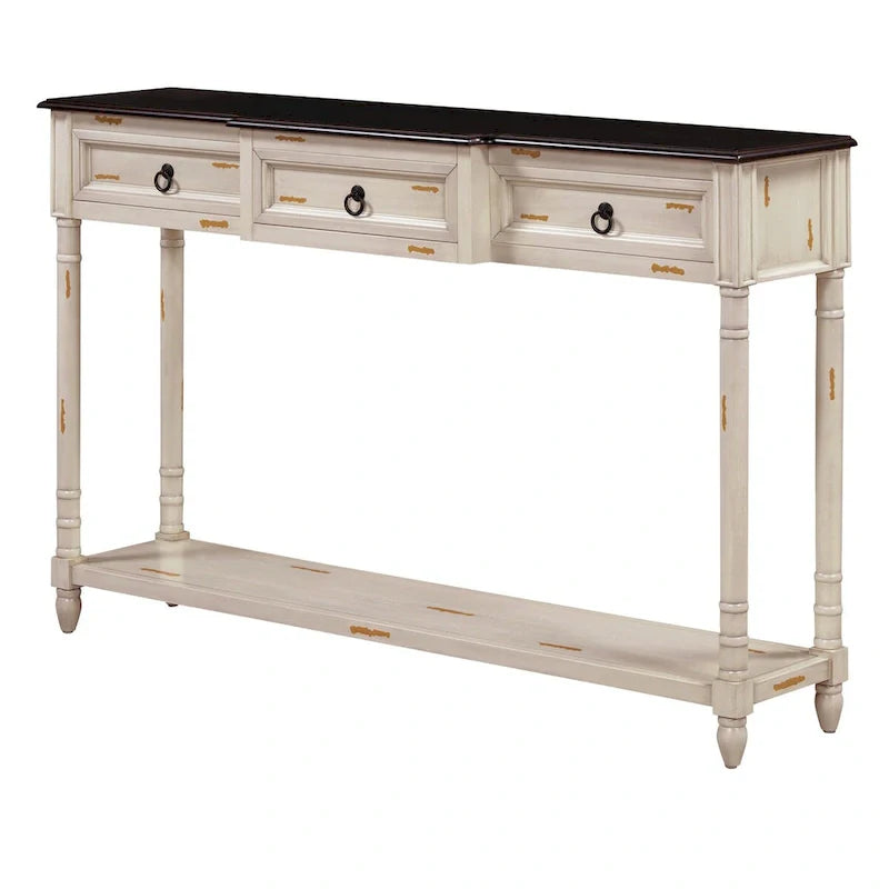 Entryway Console Table with Drawers - Stylish Sofa Table 14