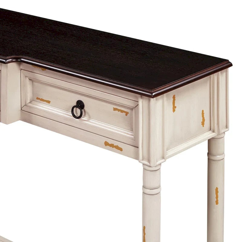 Entryway Console Table with Drawers - Stylish Sofa Table 16