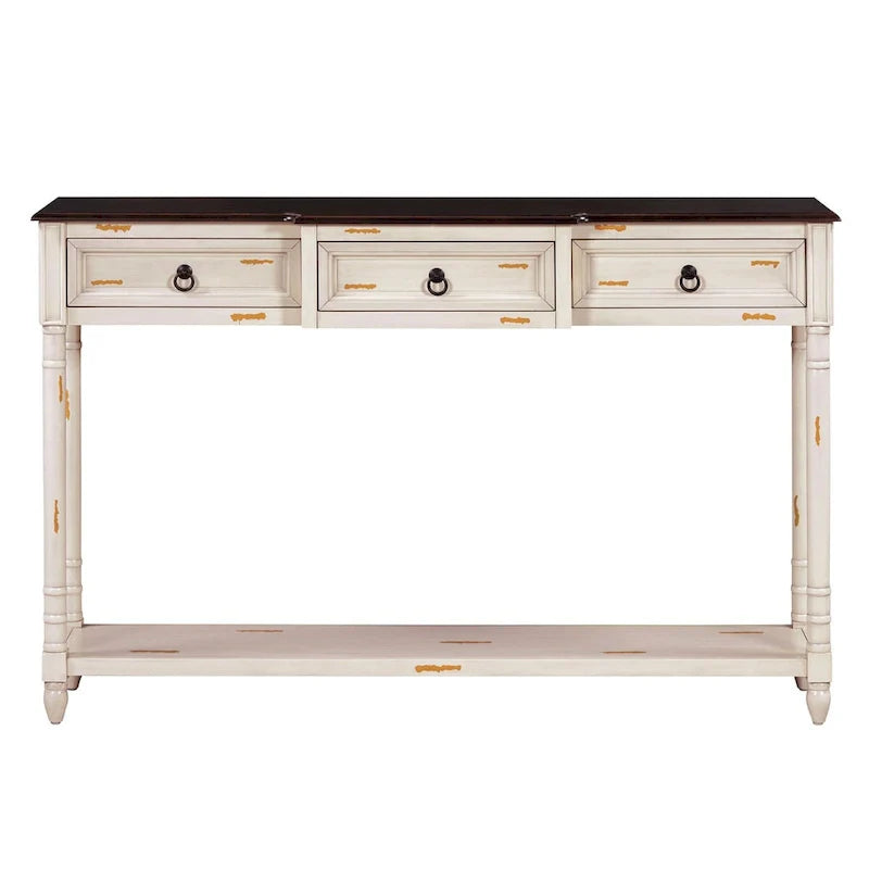 Entryway Console Table with Drawers - Stylish Sofa Table 18