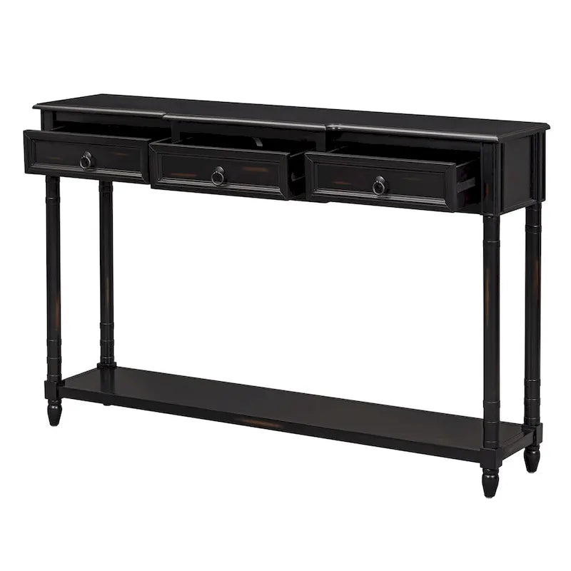 Entryway Console Table with Drawers - Stylish Sofa Table 30