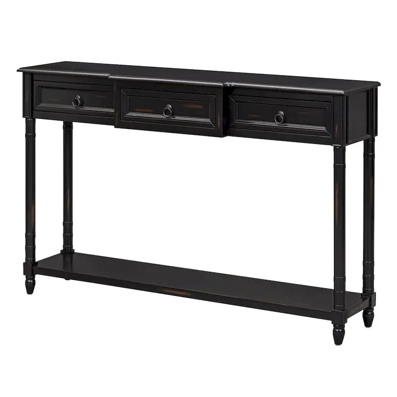 Entryway Console Table with Drawers - Stylish Sofa Table 32