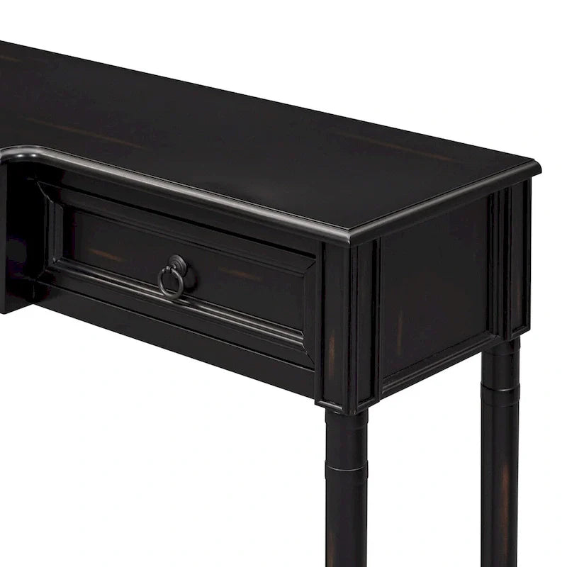 Entryway Console Table with Drawers - Stylish Sofa Table 35