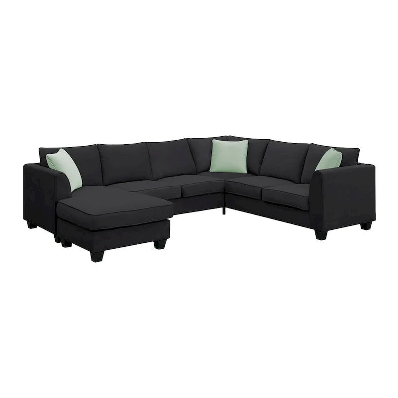 Versatile Reversible Sectional Sofa with Ottoman - Flexible Combination Module 10