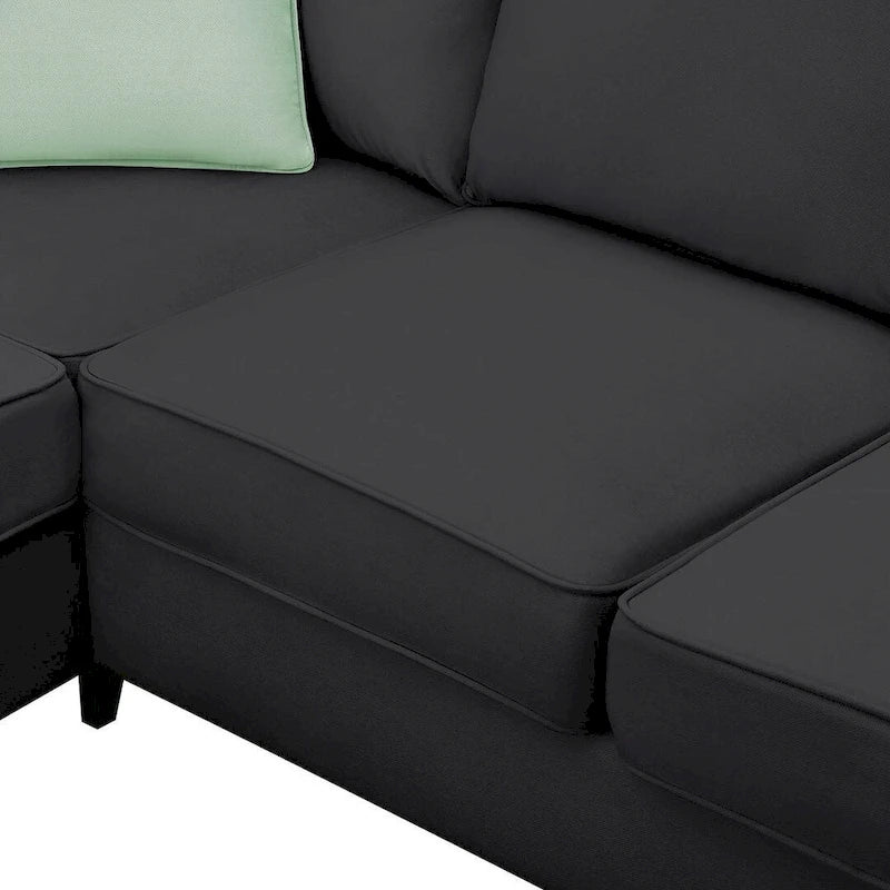 Versatile Reversible Sectional Sofa with Ottoman - Flexible Combination Module 14