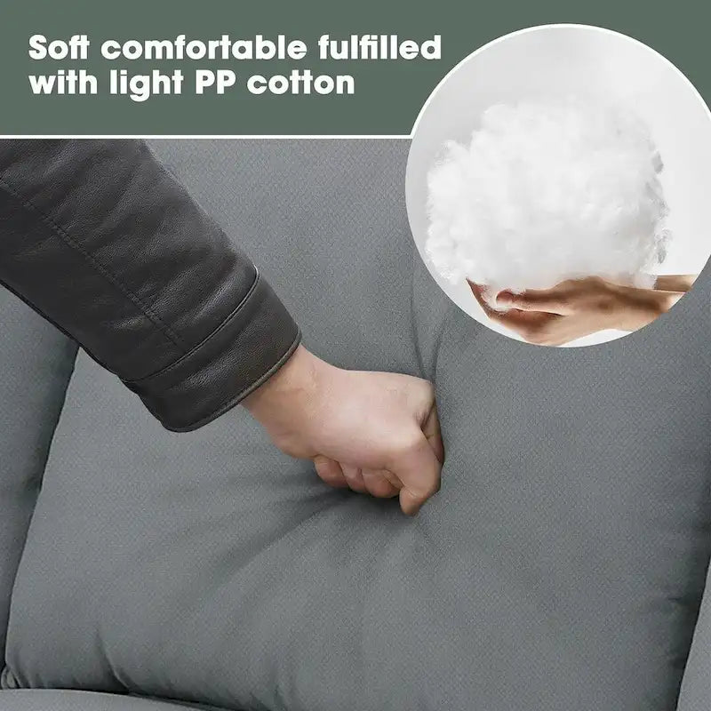 Versatile Reversible Sectional Sofa with Ottoman - Flexible Combination Module 25