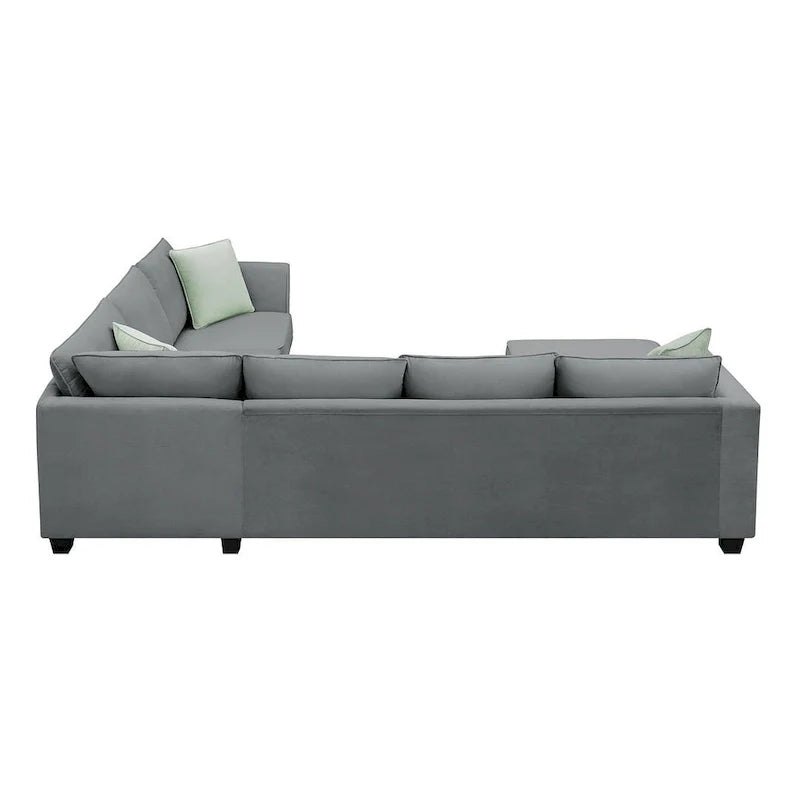 Versatile Reversible Sectional Sofa with Ottoman - Flexible Combination Module 31