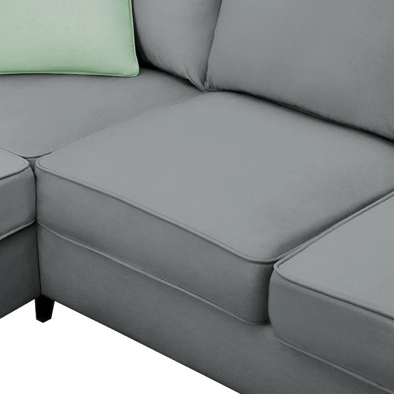 Versatile Reversible Sectional Sofa with Ottoman - Flexible Combination Module 32